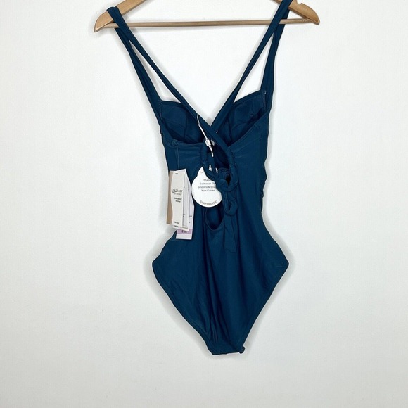 Contours By Coco Reef Shapemaker One Piece Swimsuit Lapis Blue Womens 8 32C - Picture 6 of 15